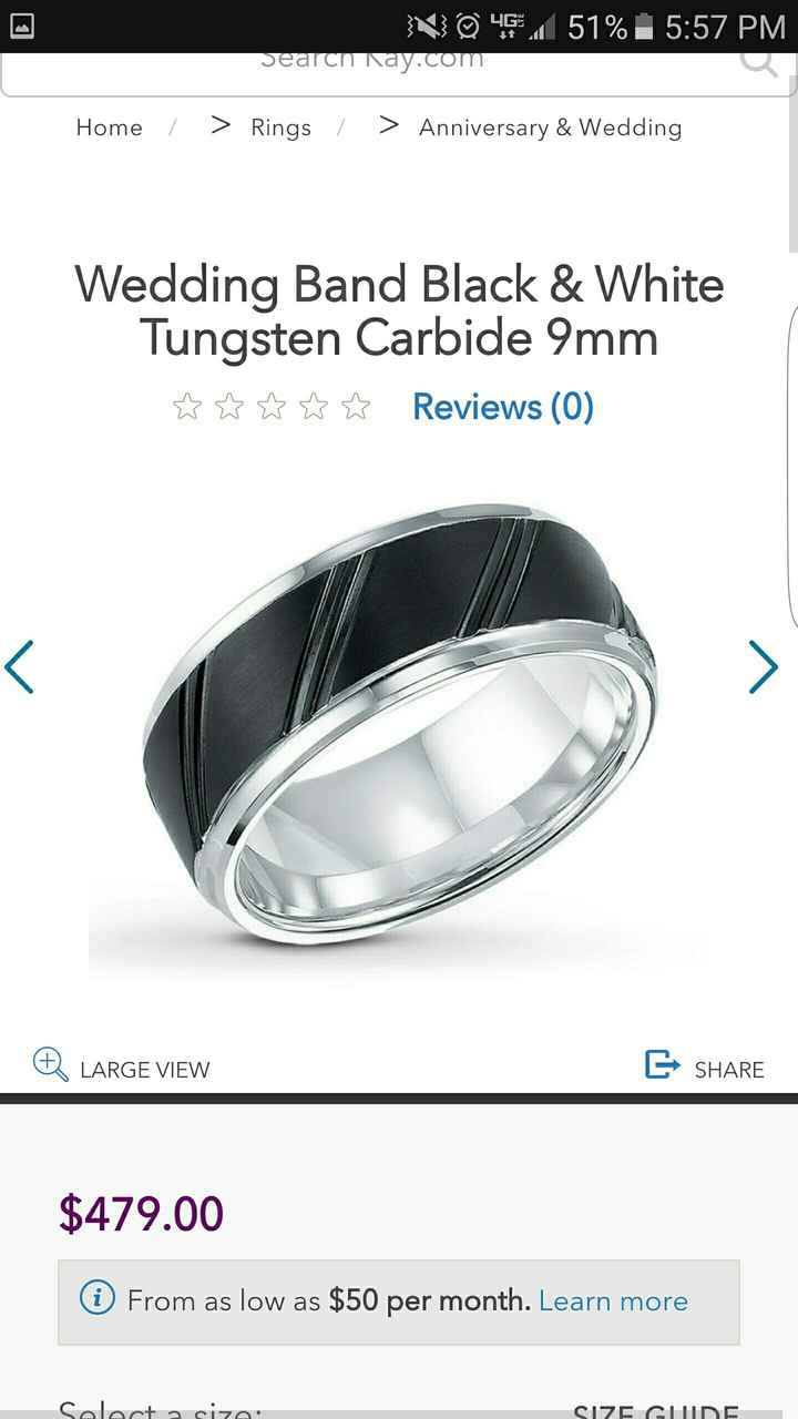 We show off our rings a lot, why not show off your grooms ring!