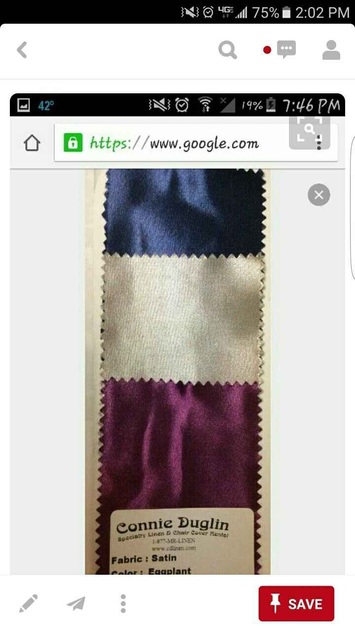 Wedding colors? I'll tell mine if you tell yours.
