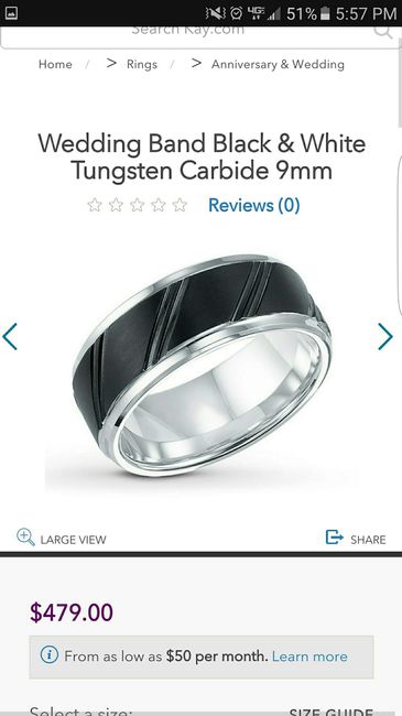 We show off our rings a lot, why not show off your grooms ring!