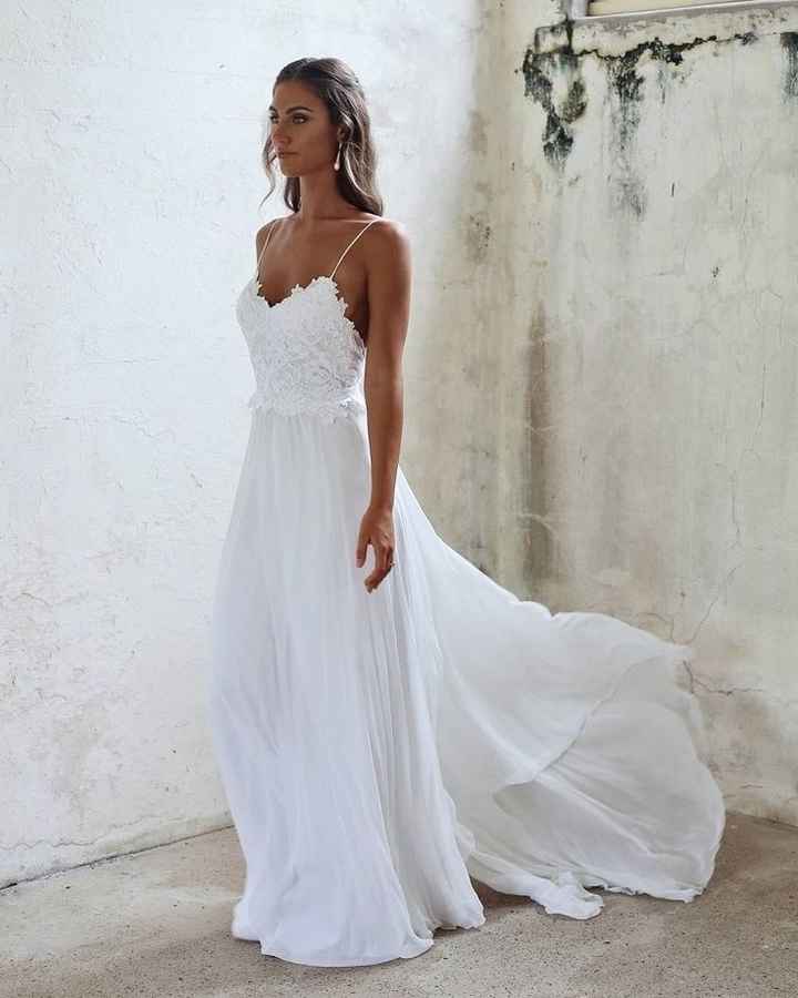 Breezy beach wedding dresses - 1