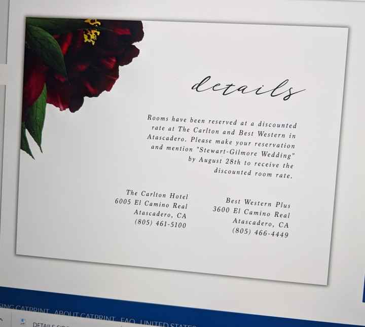 Does everyone invited get a details card? - 1