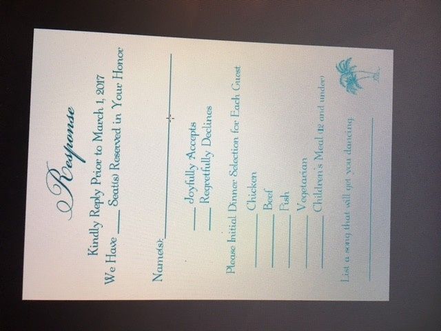 Invitations- input needed!