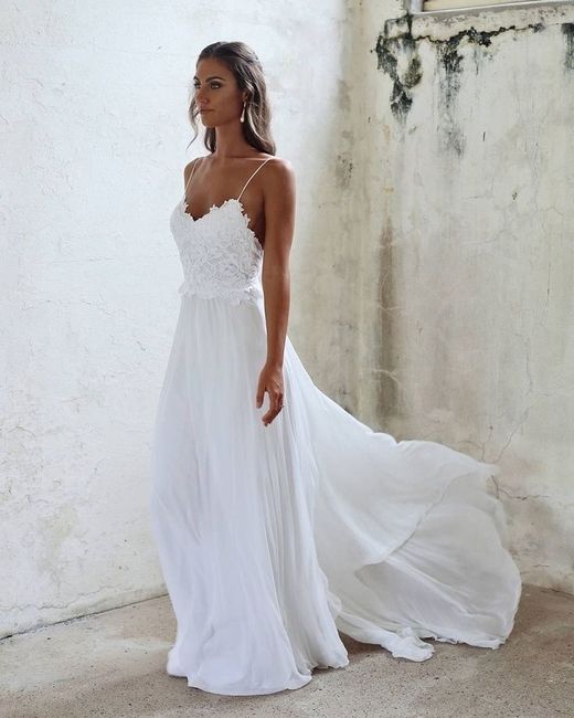 Breezy beach wedding dresses - 1