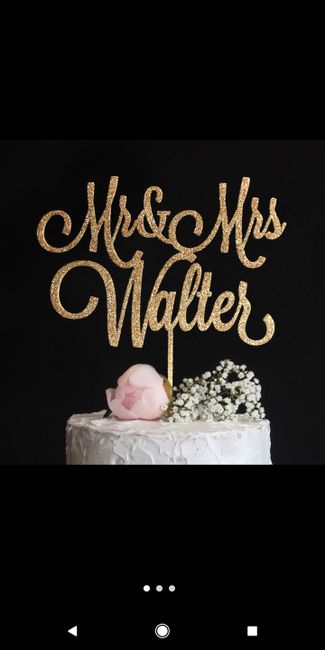 Cake topper - 1
