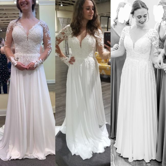 Second guessing wedding dress choice 1