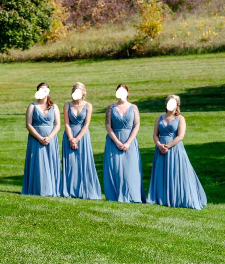 How do i match my bridesmaids dresses without making them uncomfortable? - 1