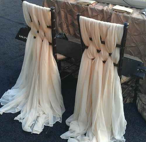 Chiavari chair sash. How do you think this looks!?