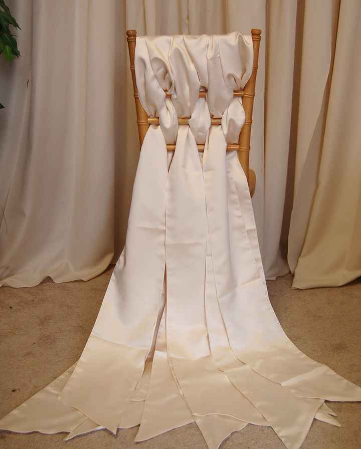 Chiavari chair sash. How do you think this looks!?