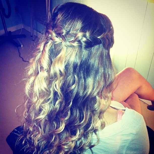 Had to post a pic of my bridesmaid hair from my friends wedding cause I loved it that much!