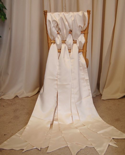 Chiavari chair sash. How do you think this looks!?