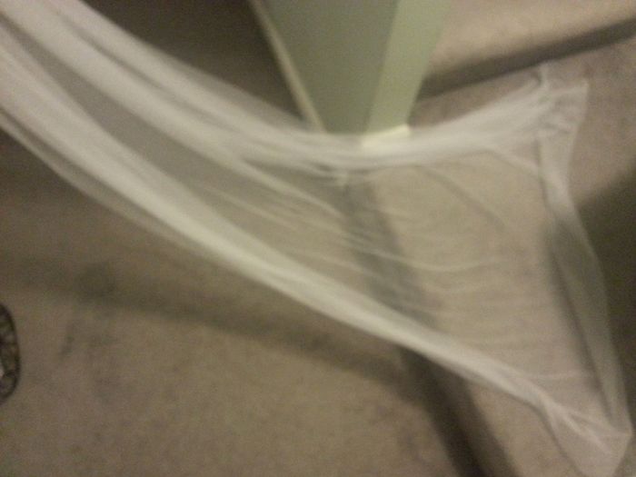 My handmade veil...and it's LONG!