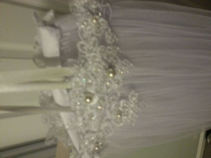 My handmade veil...and it's LONG!
