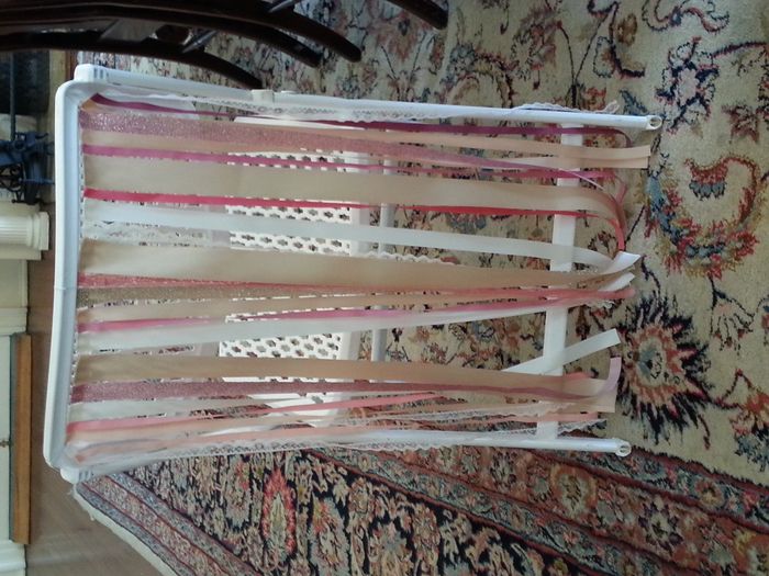 DIY moss table numbers, finished chair ribbons and bride/groom sign! pics!