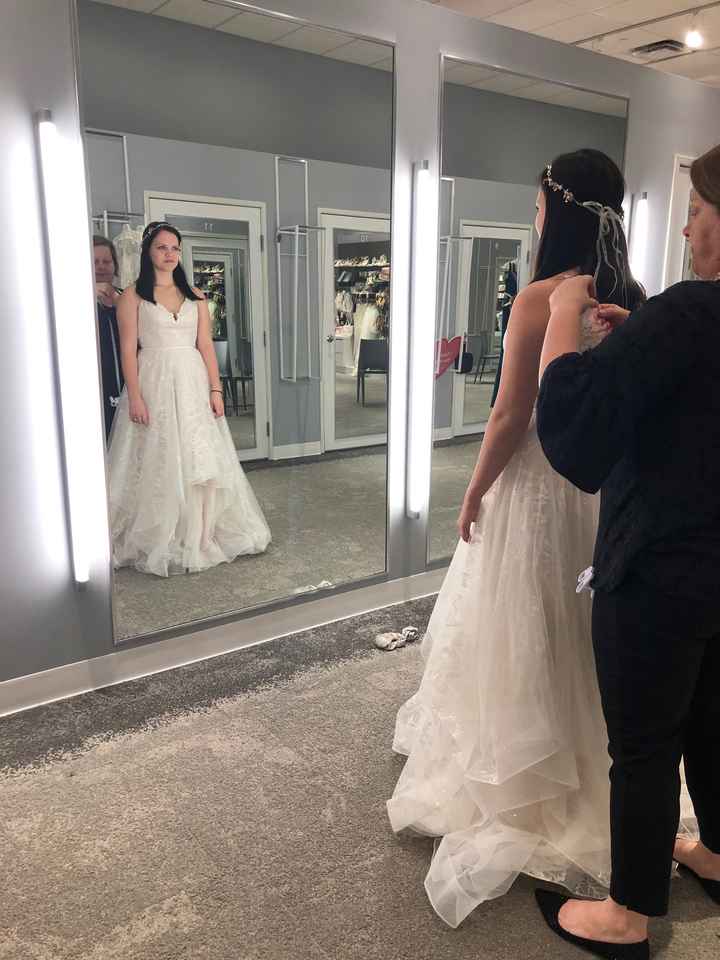 bm dresses clashing with bride dress - 1