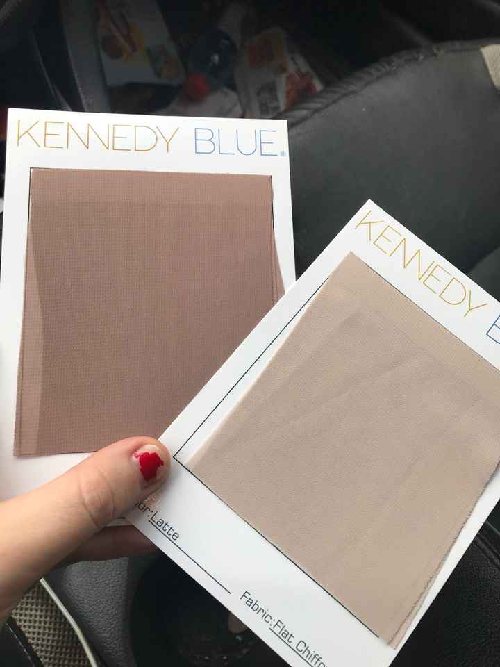 bm dresses clashing with bride dress - 1