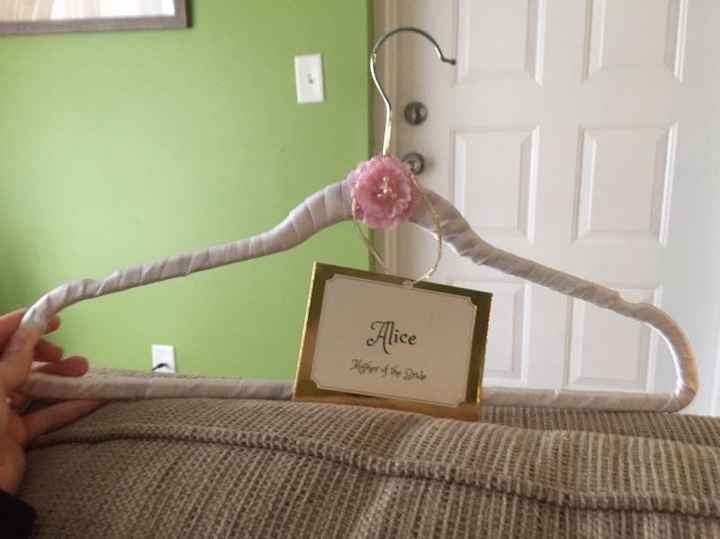 DIY hangers! And PSA to all fall brides!!!