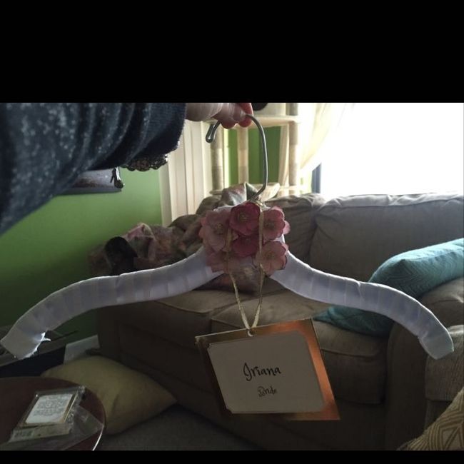 DIY hangers! And PSA to all fall brides!!!