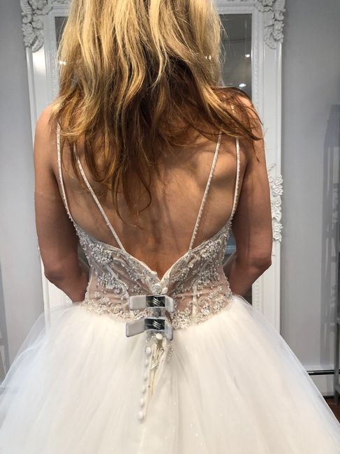 i chose the Stella York dress with the back bow today! 9