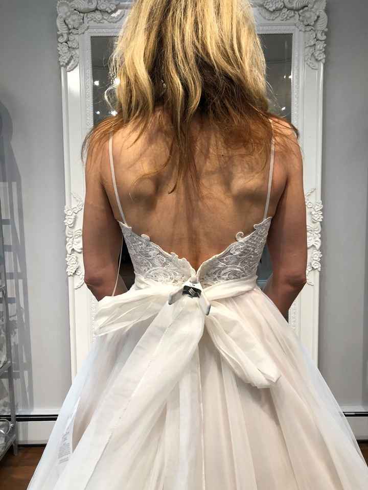 Close up of back of Stella york
