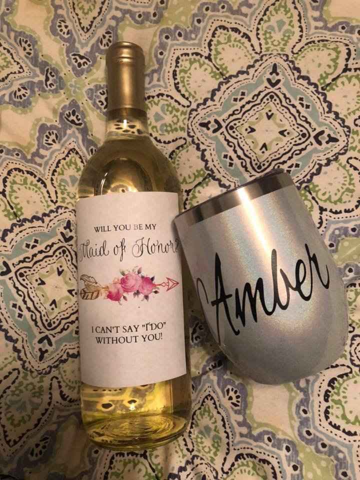How did you ask your bridesmaids to be your bridesmaids? - 1