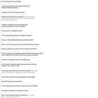 Questions to ask when touring a venue?