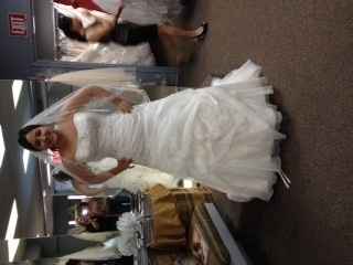 Show me you in your dress versus the model!