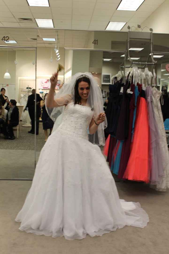 I rang the Bell and Said yes to the dress!! Lets see some of your dresses!!