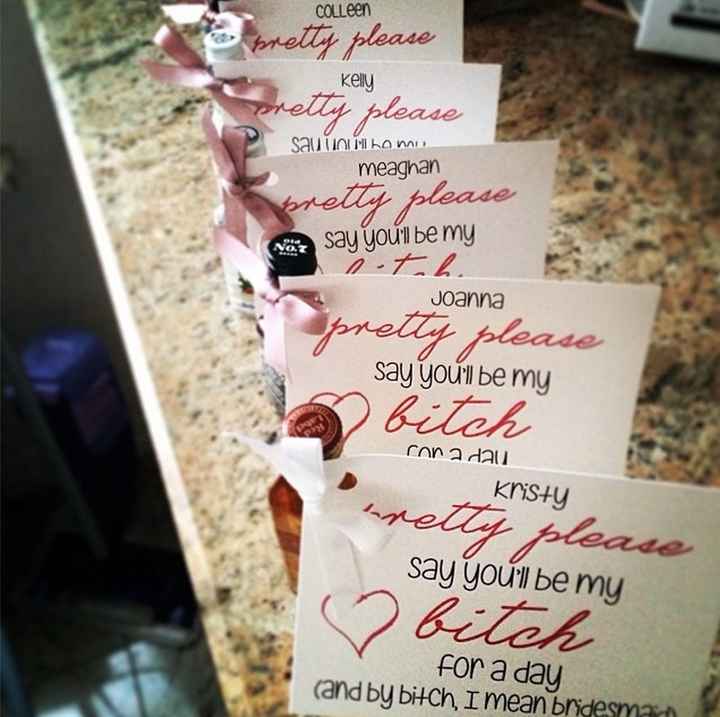 Cute Way to Ask Your Girls to be Your Bridesmaids/MOH?