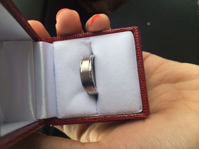 Guess what we bought/show off your wedding bands!