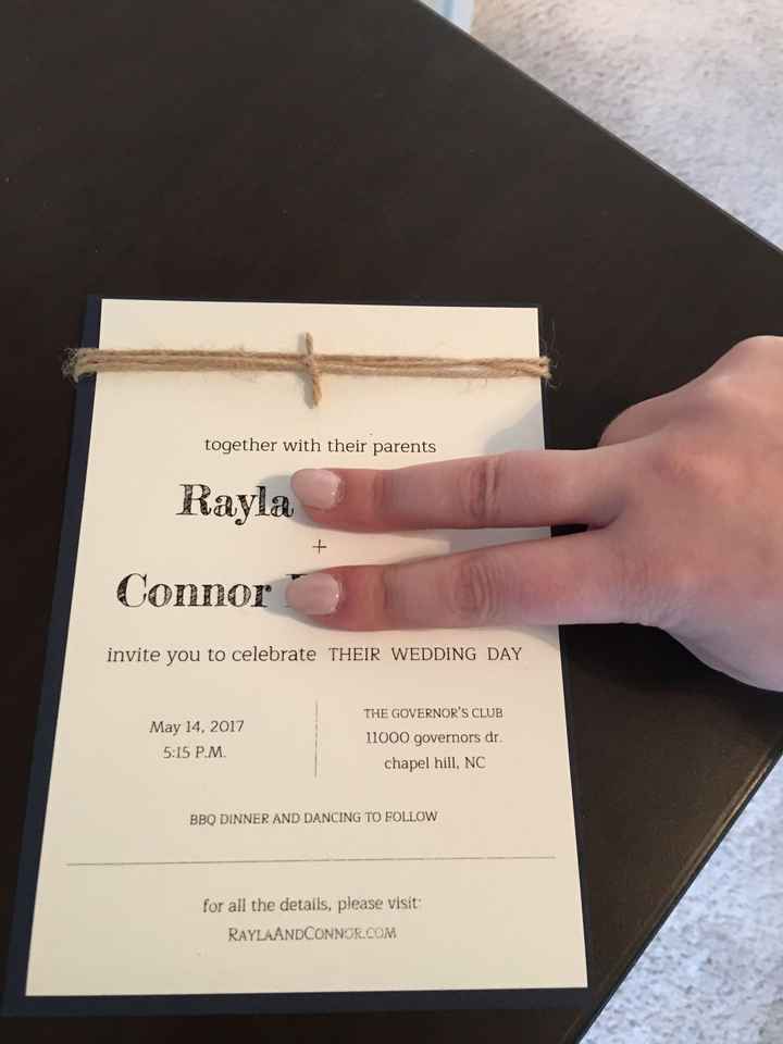 Show me your wedding invitations!