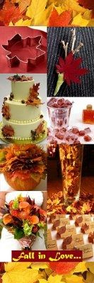 Fall Leaf themed wedding ideas