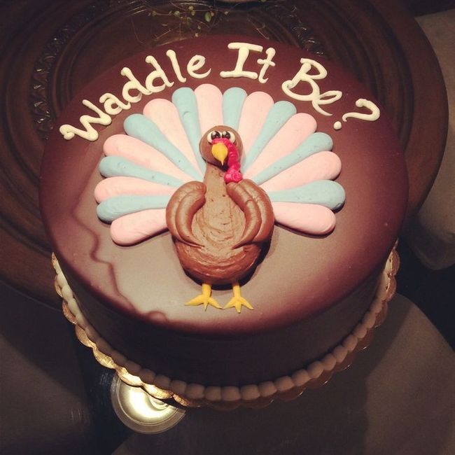 baby announcement cake thoughts