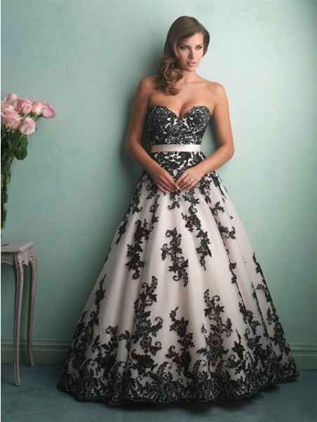 The bride wore black?