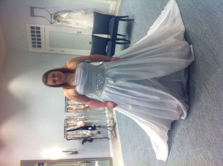 First time trying on dresses!