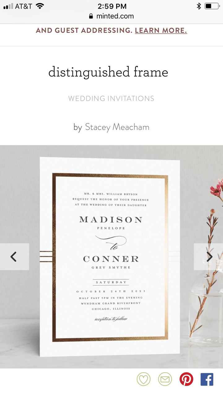 Invite style thoughts? - 1
