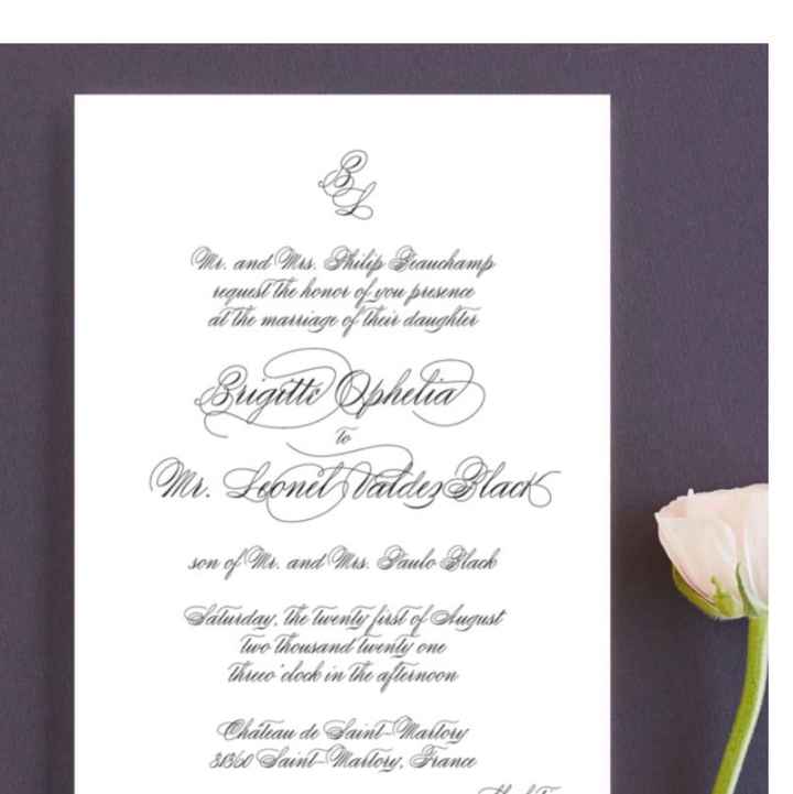 Wedding invitations - 1
