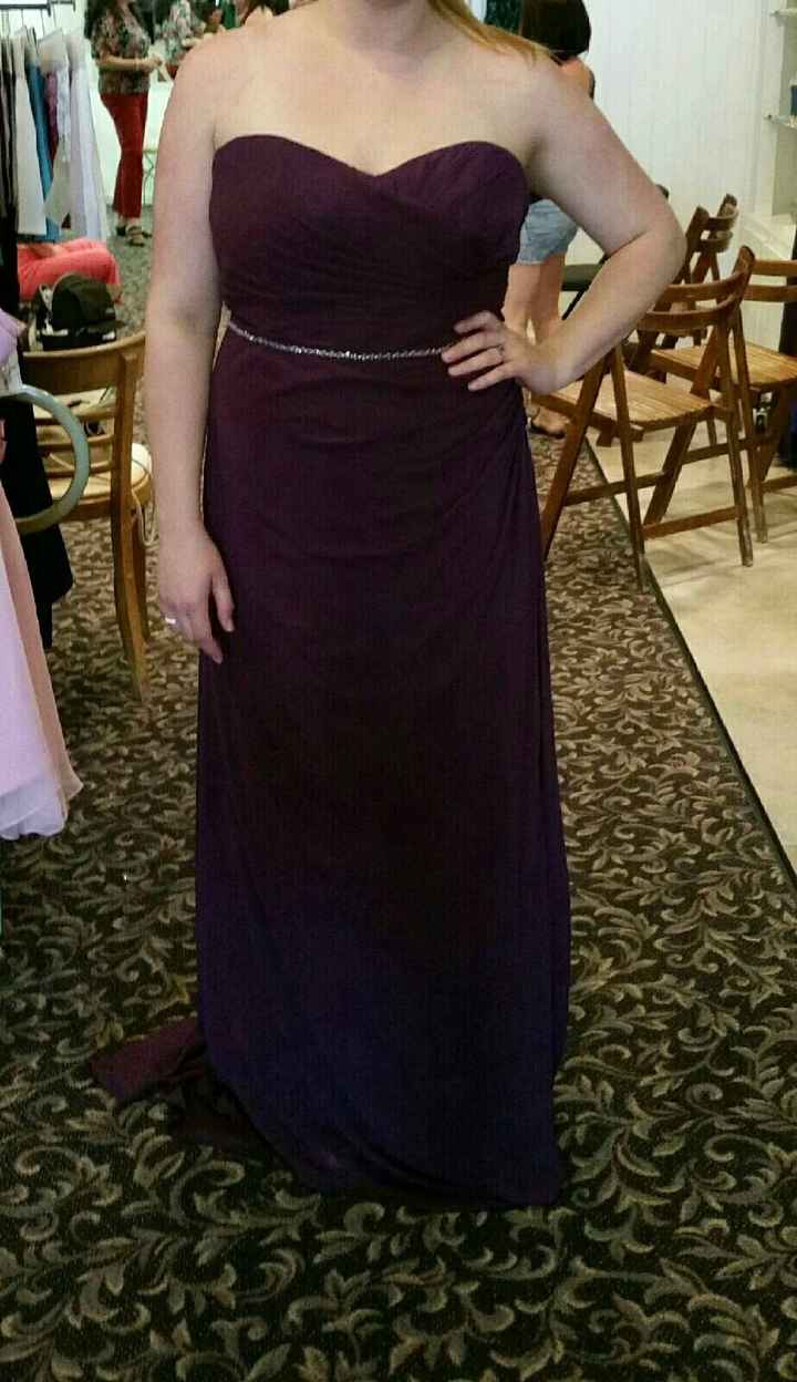 I got my bridesmaid dresses!!