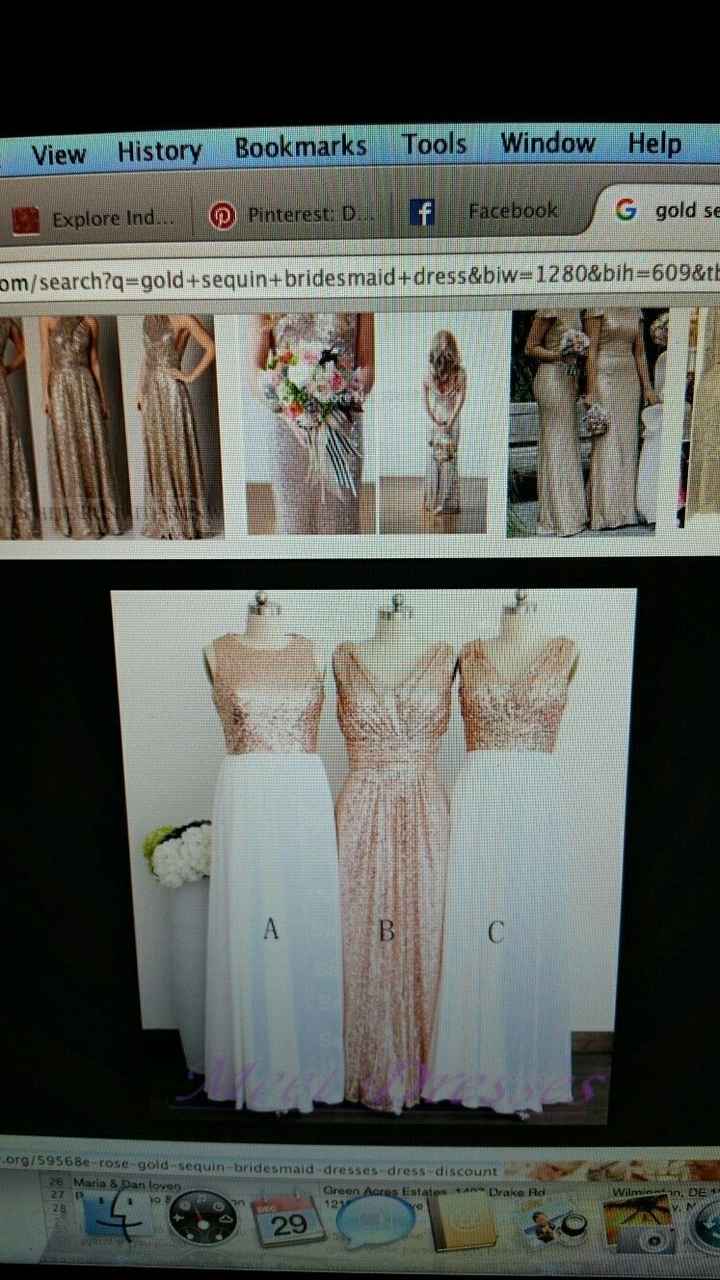 Bridesmaids dresses and colors