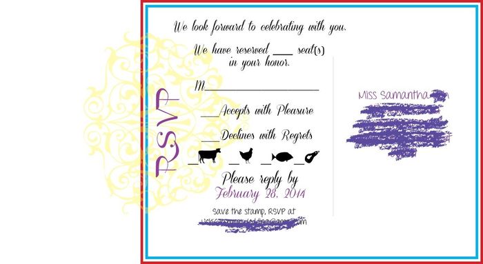 RSVP postcard