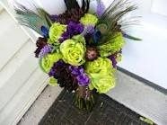 Flowers for peacock theme