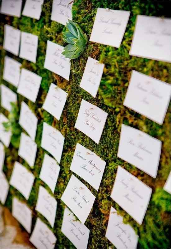 Escort card inspiration, what are you doing or did?