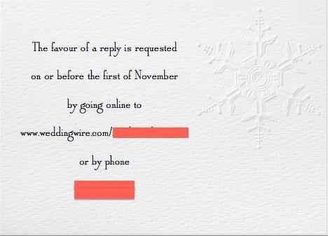 Alternative RSVP cards!