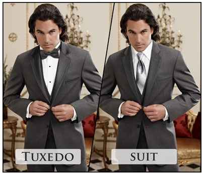 FMIL wants tuxes for a non-Black Tie Wedding
