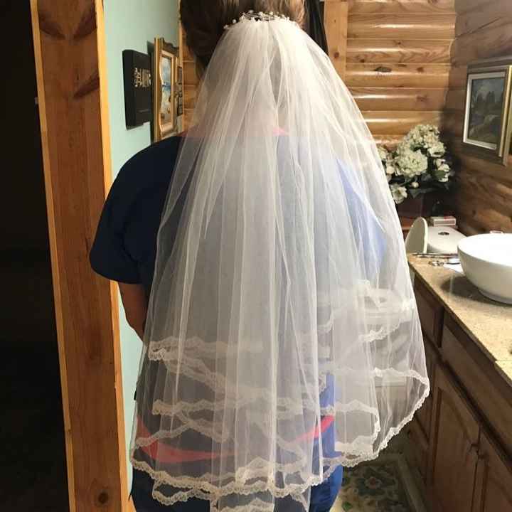 Any brides NOT wearing a cathedral veil?