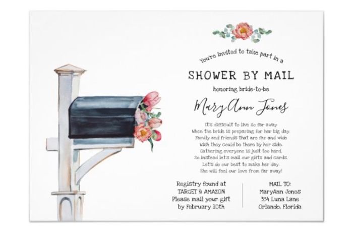 Out of state Bridal Shower...........how to handle registry? - 1