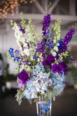 Wedding colors are all shades of purple