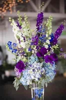 Wedding colors are all shades of purple