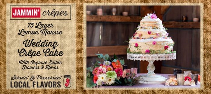 Crepe wedding cake