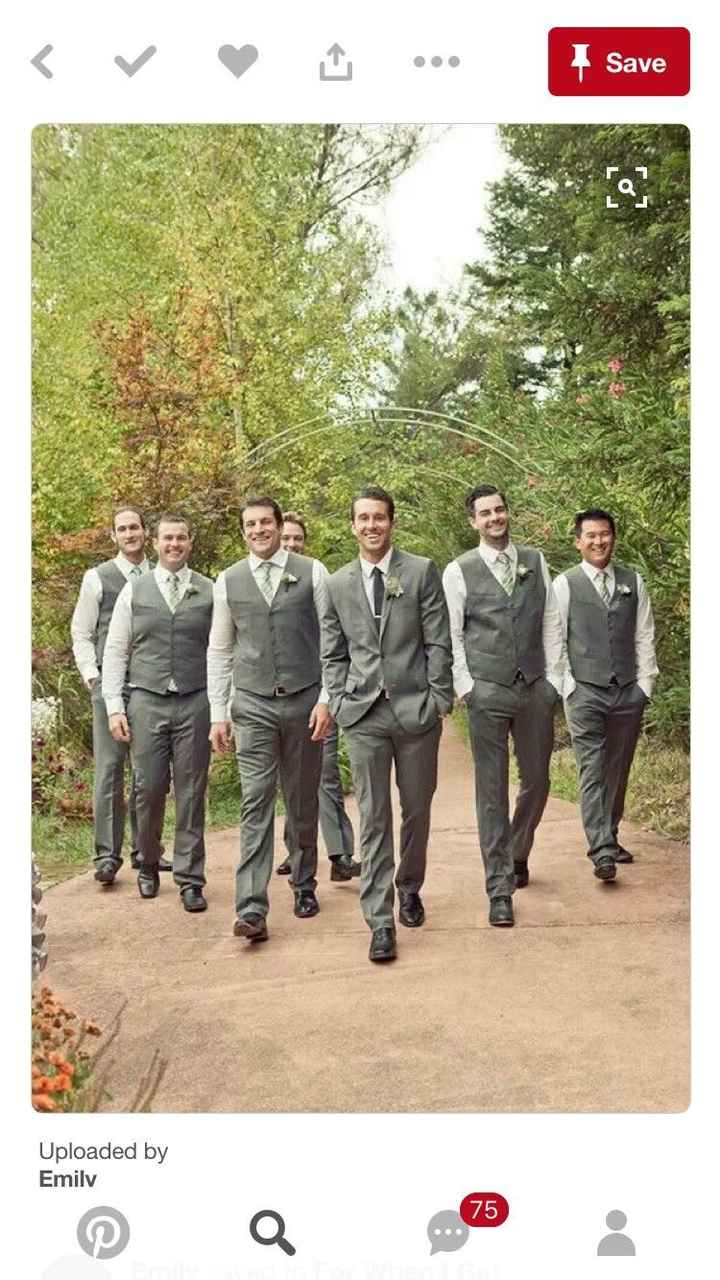 What should the groom and groomsmen