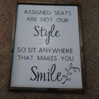 Did you do a seating chart for your reception? - 1